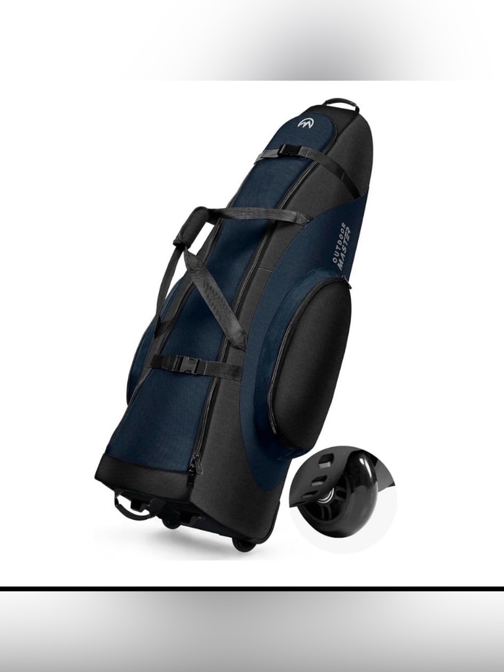 OutdoorMaster Padded Golf Travel Bag with Reinforced Wheels
